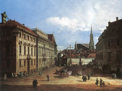 维也纳，Lobkowitzplatz 作者 贝尔纳多·贝洛托（Canaletto）